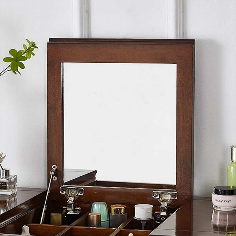 Makeup Vanity with mirror,5 drawers,1 chair