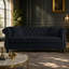 Sofa, canapé trois places, canapé capitonné avec deux coussins