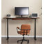 Rectangular Solid Wood Electric Height-Adjustable Desk