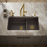 Cairn® 34" L x 18" W Double Basin Undermount with Accessories