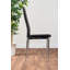 Chowchilla Minimalist Chrome And Glass Dining Table Set with 6 Quilted Faux Leather Chairs-1177488558