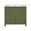 " olive green bathroom vanity | organizer with sink & combo cabinet set | ample storage for bathroom essentials (113 characters)