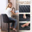 Upholstered Adjustable Height Counter Stool-983567169