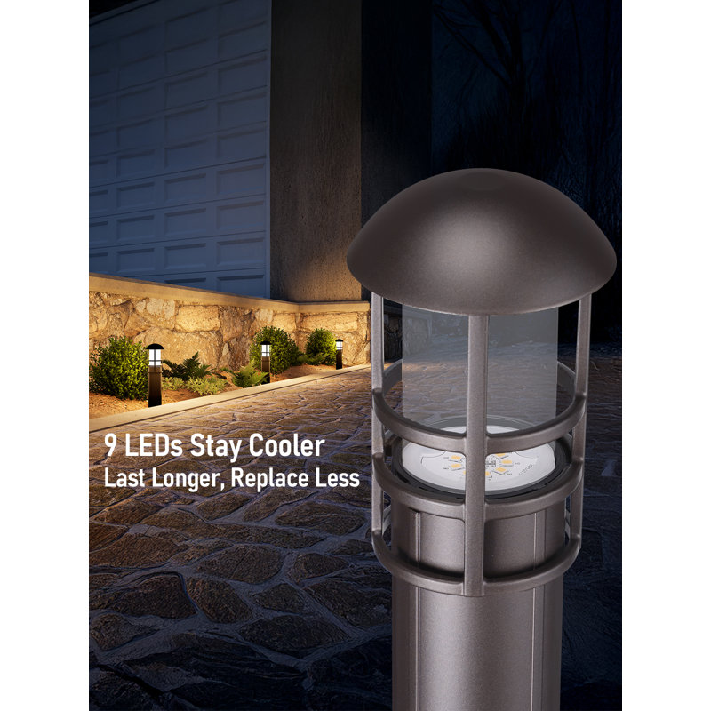 Magnifique Oil Rubbed Bronze Low Voltage Integrated LED Pathway Light Pack