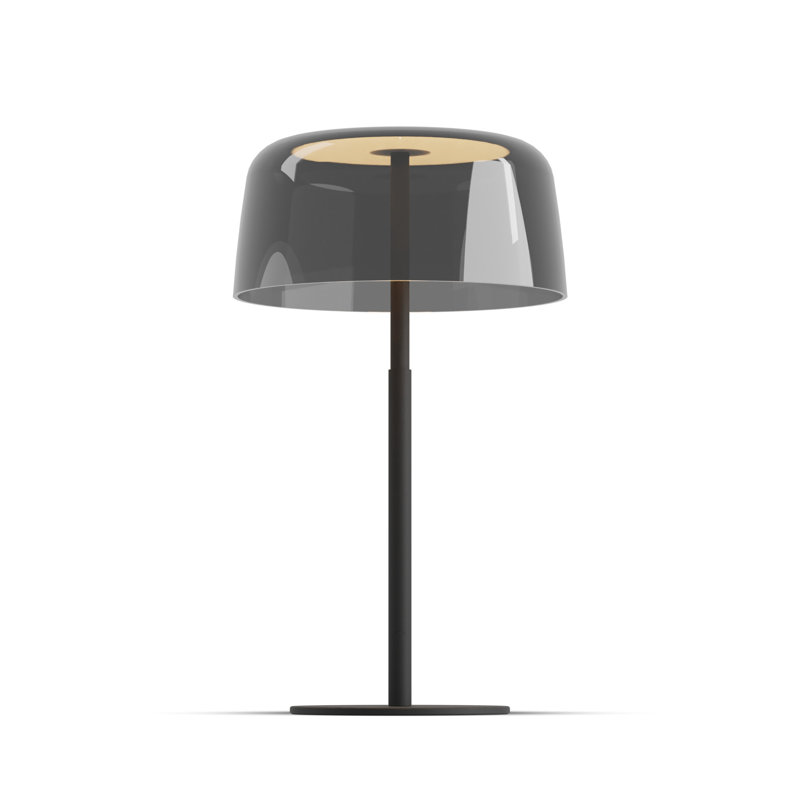 Yurei LED Desk Table Lamp, Dark Gray, Matte Black