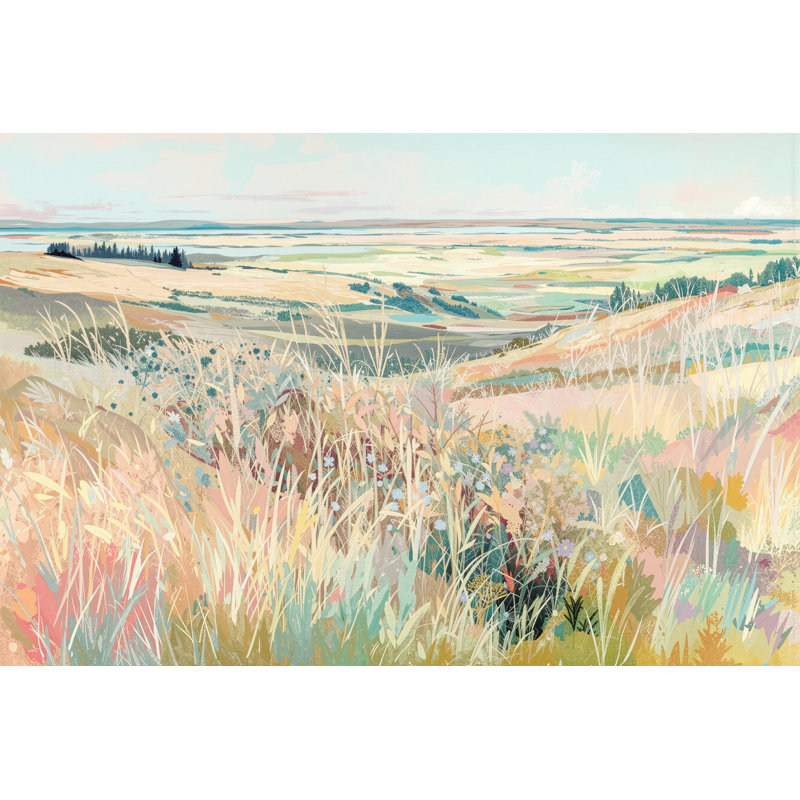 Art mural sur toile Blooming Meadow, L 40 po x H 30 po x P 1,5 po