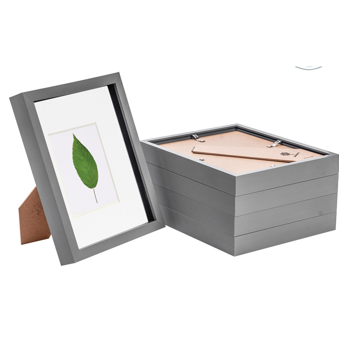 Nicola Spring - 3D Box Photo Frames - 8 x 10" with 4 x 6" Mount