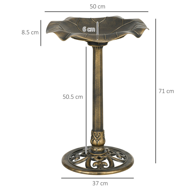 Plastic Stake Birdbath