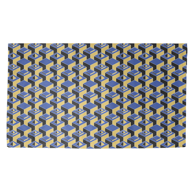 Jordao Geometric Indoor Rug, Rectangle 3' x 5'