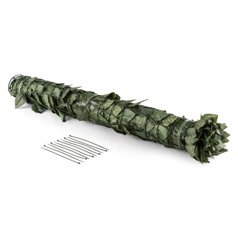 Leaf Balcony Rolled Fence Panel, Dark Green, 300 cm x 150 cm