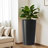 2-Pack 21.7 In Modern Tall Square Planter Boxes, Matte Brown/Grey/Black Tapered Flower Pots | Indoor Outdoor Use For Porch, Patio, Garden & Home-128860527