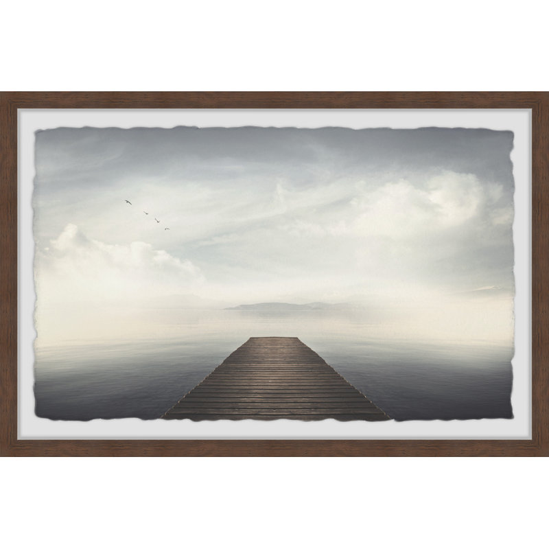 Ocean's Dusk - Single Picture Frame Print, 38cm H x 45cm W x 3.81cm D