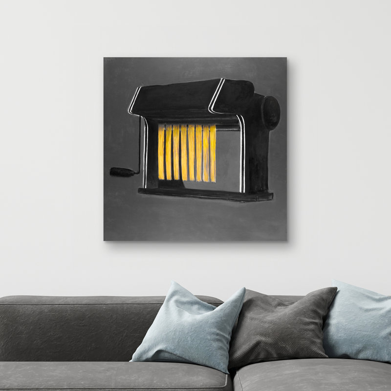 Fresh pasta machine - 32"x32" art on canvas