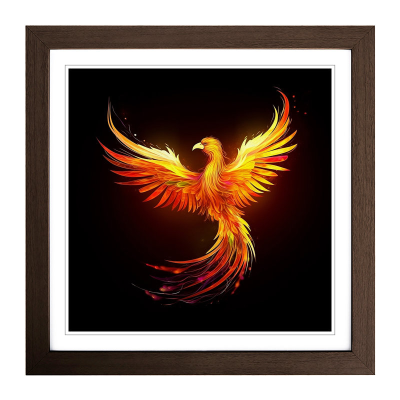 Phoenix Graphic Art - Framed Print, Walnut