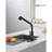 Matte Black Kitchen Faucet With Pull Down , Single Handle Sink Faucet, 360 Rotating High Nozzle, Corrosion & Rust, Easy Temperature Flow Control Out Head, Rotatable Coating, Simple Water Adjustment-561493103