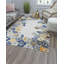 Tapis floral ivoire doré Valentina-954467048