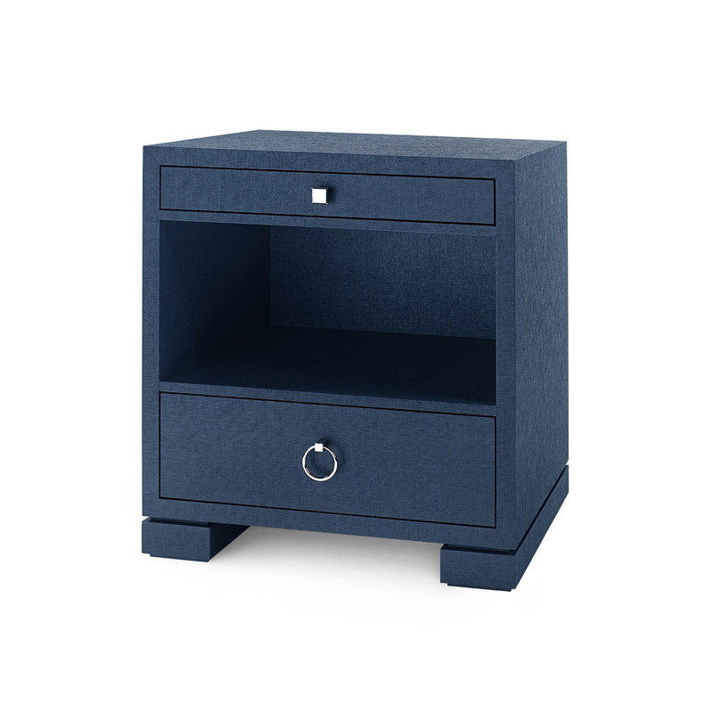 Frances 2 - Drawer Nightstand, Navy Blue