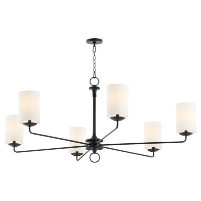 Lustre classique / traditionnel à 6 lumières de style bougie Ginevra