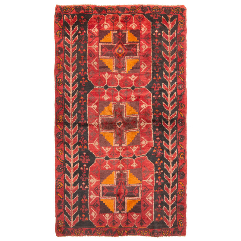 Rizbaft Red Rug 3'7" x 6'4"