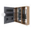 Armoire de salle de bain murale à miroir avec tablettes réglables en verre-224625092