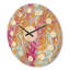 Horloge murale en bois à motif floral III-63892957