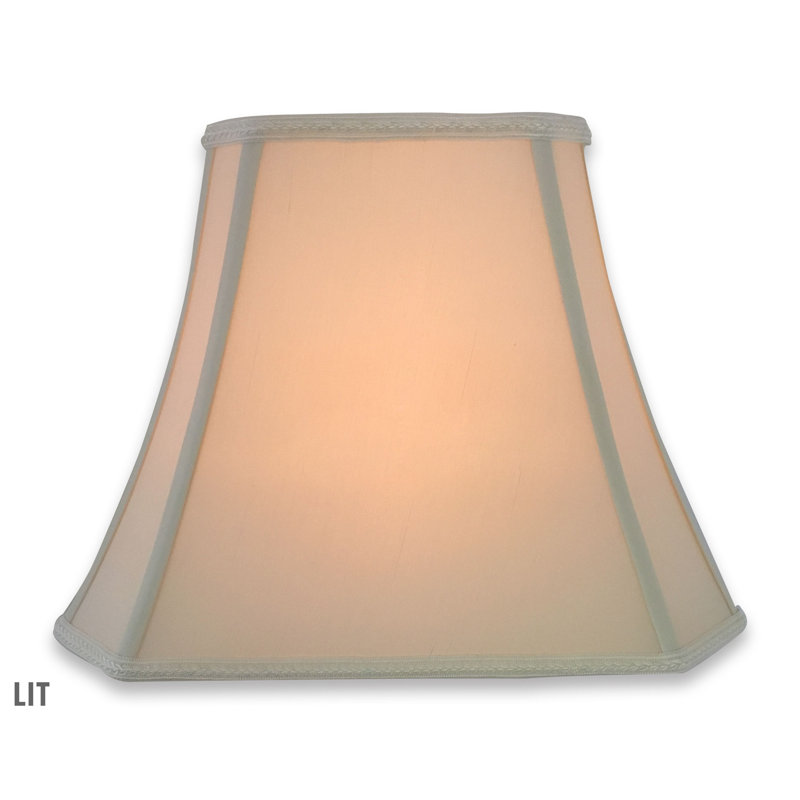 Abat-jour cloche en soie/chantoung, Coquille d'œuf