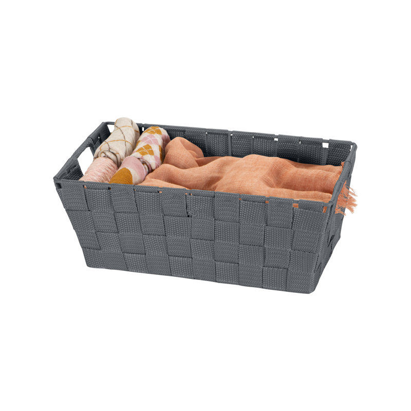 Panier en tissu, H 4,5 po x l 11,4 po x P 6,5 po, Saphir, 1