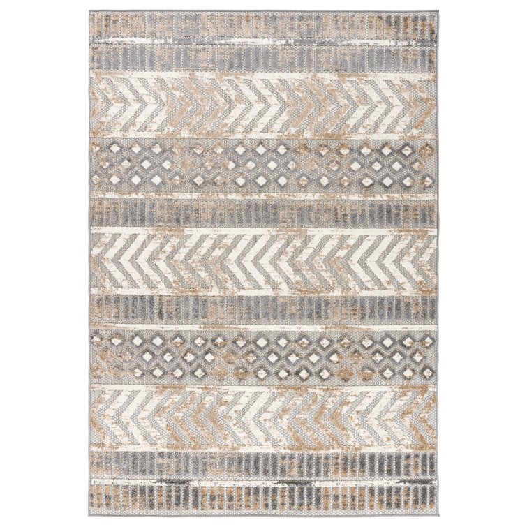 Union Rustic Alphee Geometric Indoor / Outdoor Rug & Reviews | Wayfair