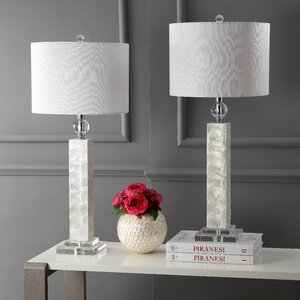 Gino 32" Clear Table Lamp Set