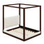 Lit plateforme à baldaquin pour chambre à coucher, tête de lit tapissier-129598494-129598496