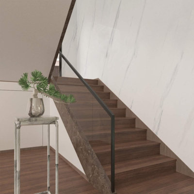 Thick Self-Adhesive Marble Vinyl Wrap - Waterproof Peel And Stick Contact Paper For Countertops, Backsplash, Furniture & Walls - Easy DIY Installation With Grid Backing - 48 X 354 Inches