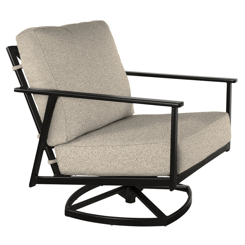 Marin Outdoor Rocker Chair, Carbon Black, Flagship Stone Sunbrella®