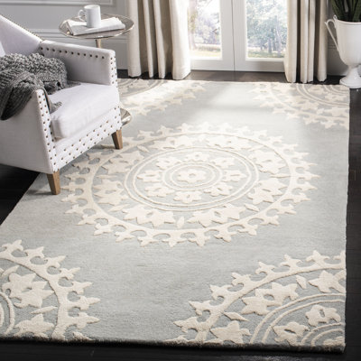 Camisa Hand Tufted Wool & Viscose Pile Geometric Rug