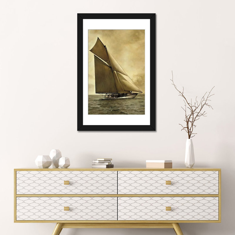 «Caress, 1895», impression sur toile, Papier d'art encadré noir, Blanc, H 32 po x l 24 po x P 1 po