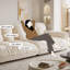 Coussin modulaire beige en polyester-614229909-614229915