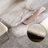 Beige Rectangular Marble Tabletop Dining Table-6542402