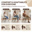 Chaise de salle à manger moderne rembourrée avec pieds en bois-1085983987-1082450040