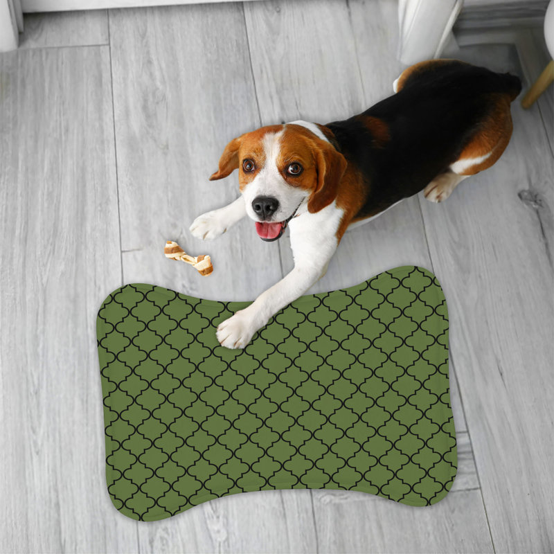 Tapis gris anthracite olive - 1 pièce
