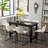 7-Piece Counter Height Dining Set: Table And 6 Chairs-223441024-248948792