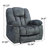 41.34''Wide Modern Microfiber Heated Massage Manual Recliner With Hidden Cup Holders-107672582
