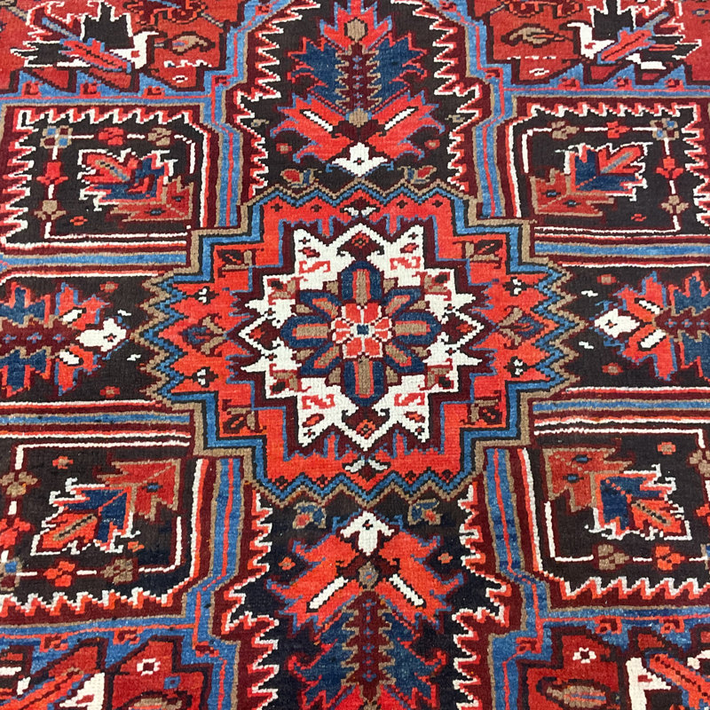 Tapis rectangulaire en laine 8 pi x 10 pi 10 po Russom