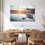 «Summer Lake Fishing», 3 pièces sur toile-98562815