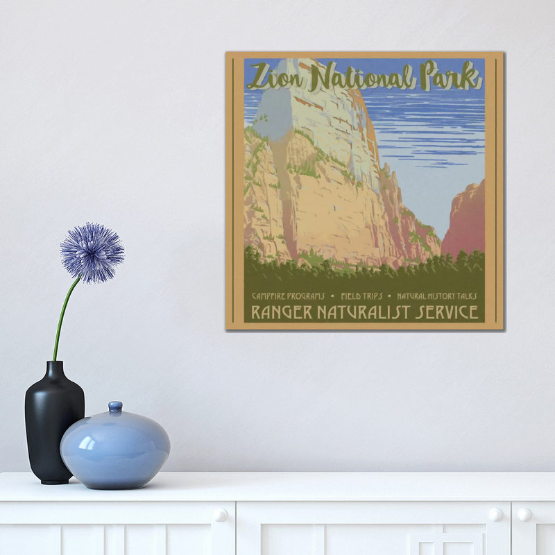 Zion National Park by Graffi*Tee Studios - Wrapped Canvas Print, 45.72 cm H x 45.72 cm W x 3.175 cm D
