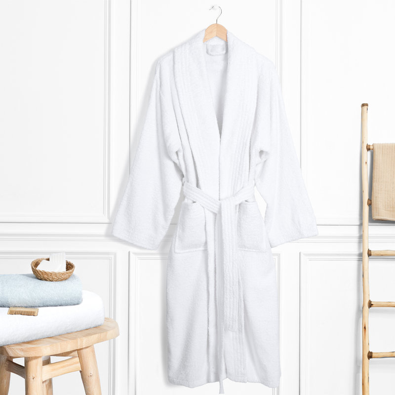 Peignoirs turcs 100% coton, robes pour hommes légères et absorbantes, S, Blanc