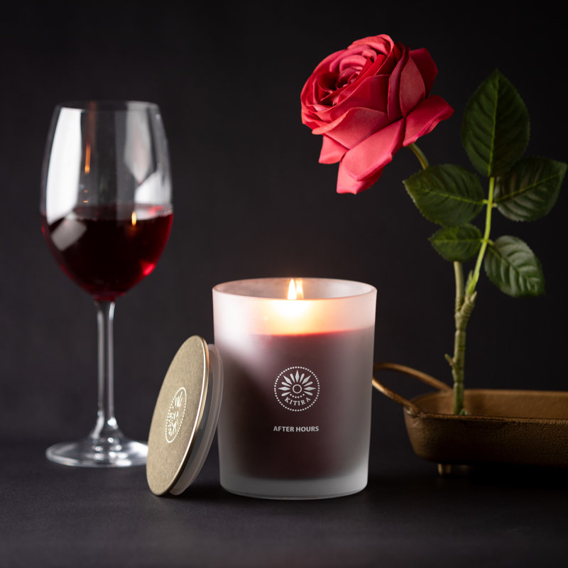 Bougie à bougie rouge Vance Kitira, 14 oz