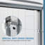 Porte de douche coulissante double demi-cadre l 56 à 60 po x H 72 po avec verre trempé transparent de 1/4 po avec film antidéflagrant, cadre en aluminium, chrome-126173205-112950249
