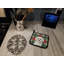 Paire de poignées Bichon Frise Christmas Poinsettas
