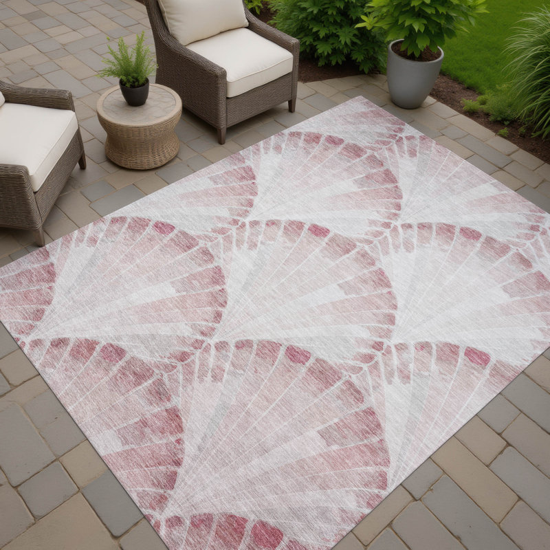 Machine Washable Indoor/Outdoor Chantille ACN2401 Coastal Rug, Rectangle 3' x 5'