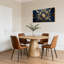 Ensemble de 1 tableau sur toile à motif losanges dorés Art déco-293738221