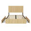Structure de grand lit avec tiroirs-129743729